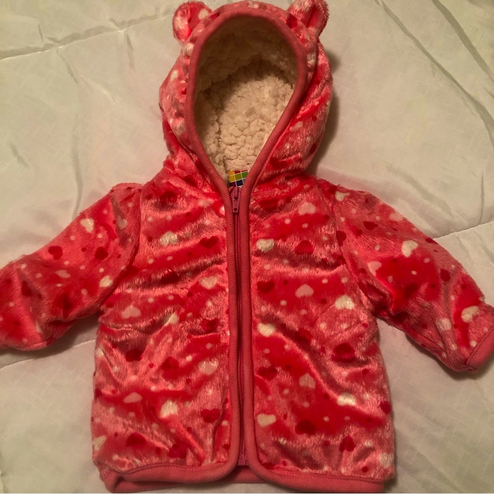 Healthtex baby zip up jacket 0-3 mo.